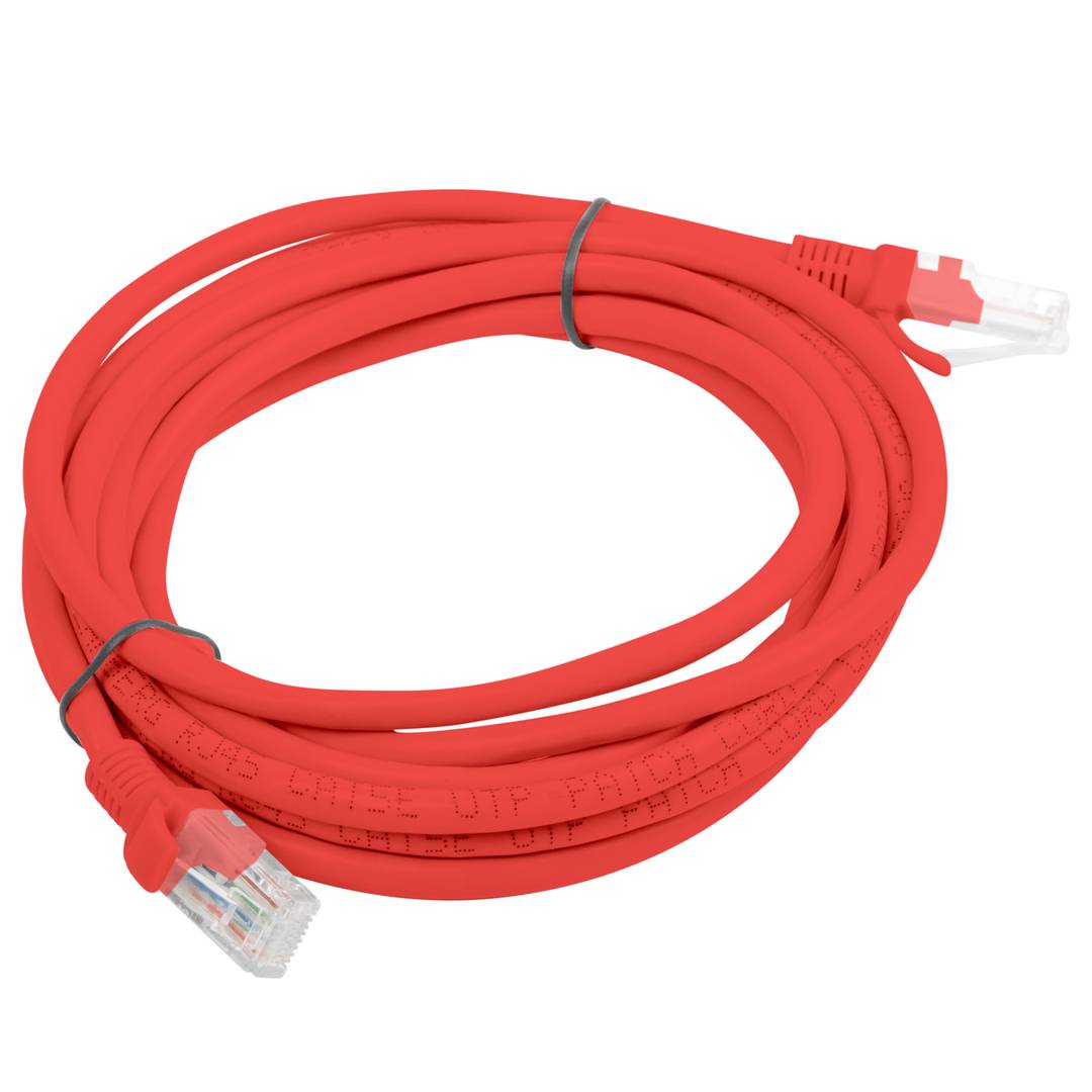 Ethernet-Netzwerkkabel UTP Lanberg Cat.5e rot 3m