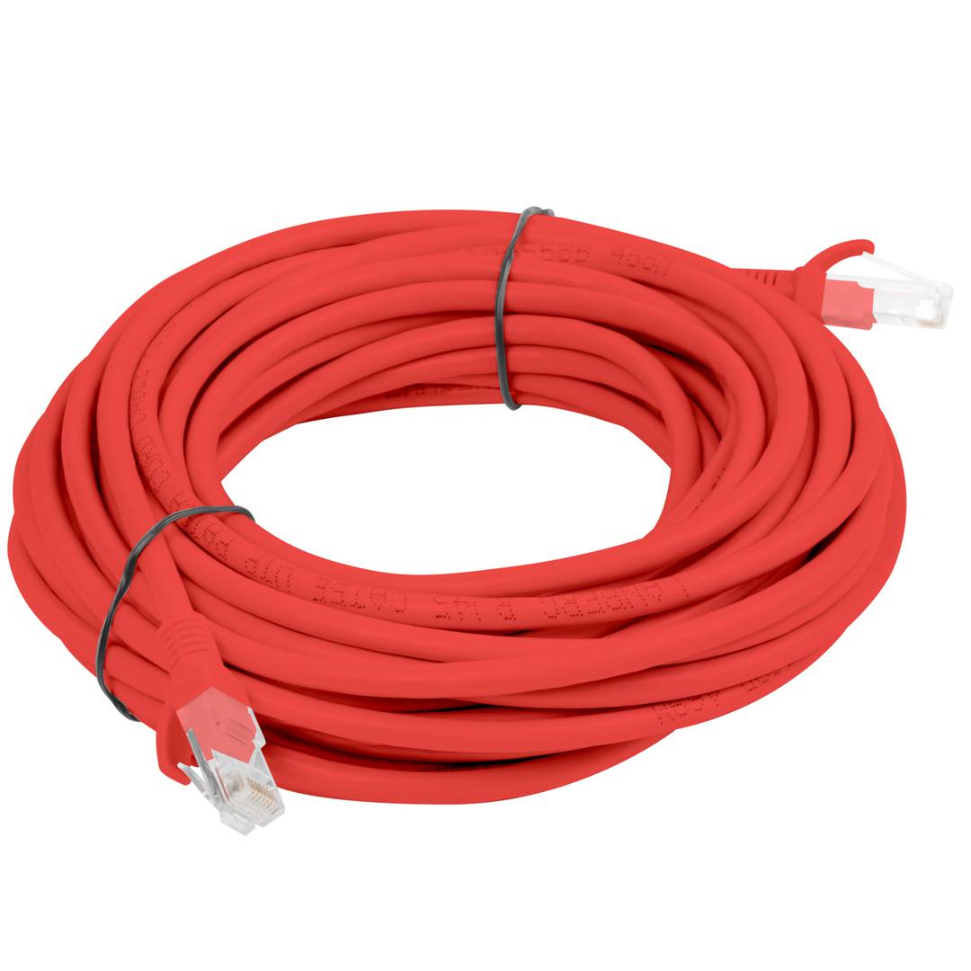 Câble réseau Ethernet UTP Lanberg Cat.5e rouge 5m