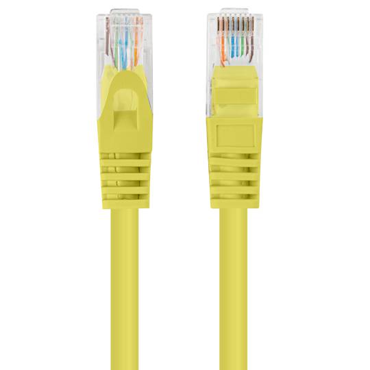 Ethernet network cable UTP Lanberg Cat.5e yellow 25cm