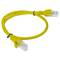 Ethernet netwerkkabel UTP Lanberg Cat.5e geel 50cm