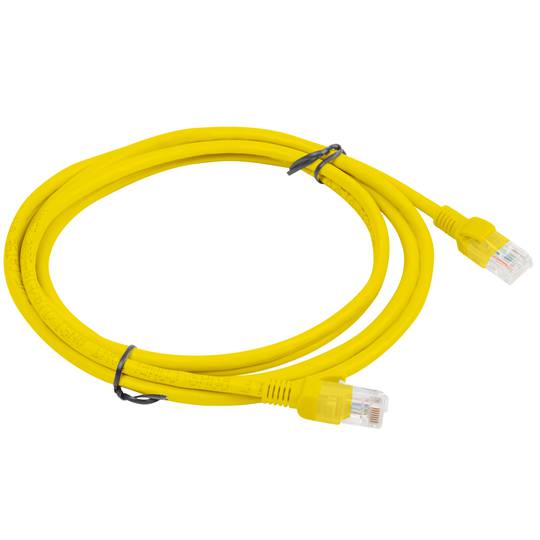 Ethernet-Netzwerkkabel UTP Lanberg Cat.5e gelb 2m