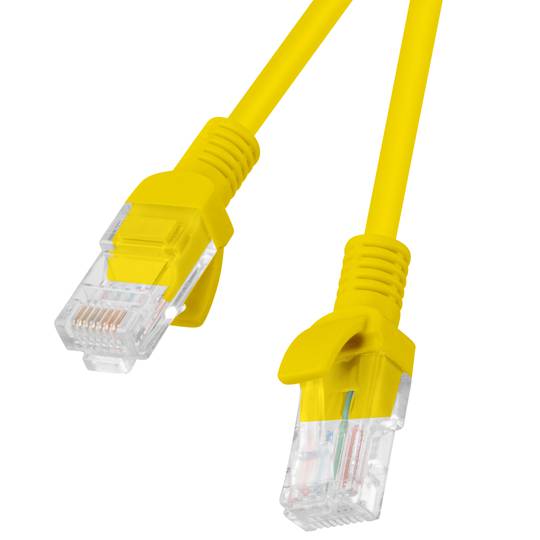 Cabo de rede Ethernet UTP Lanberg Cat.5e amarelo 3m