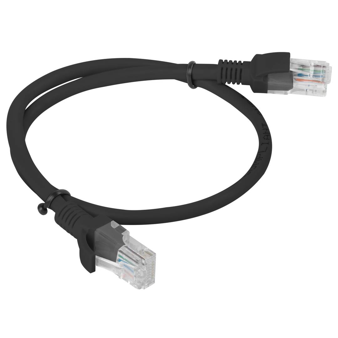 Lanberg cable de red ethernet UTP Cat. 5e 0,5m negro