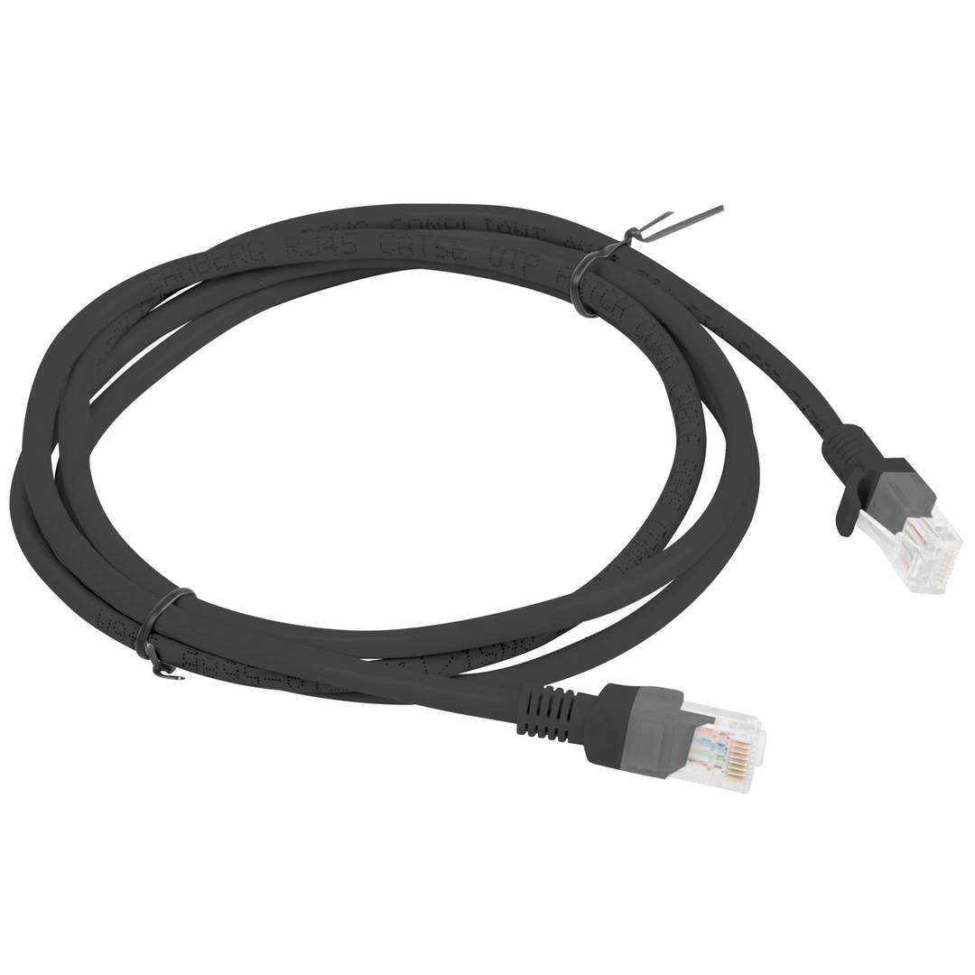 Cable de xarxa ethernet UTP Lanberg Cat.5e negre 1.5m