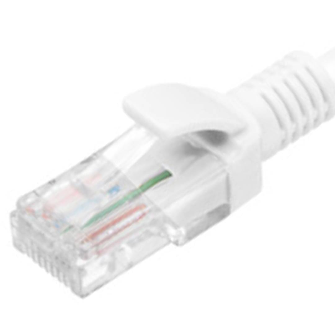 Kabel sieciowy Ethernet UTP Lanberg Cat.5e biały 1,5m