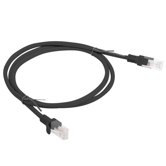 Pack of 10 units Lanberg cat.5E UTP network cable of 1.5m black color PCU5-20CC-0150-BK