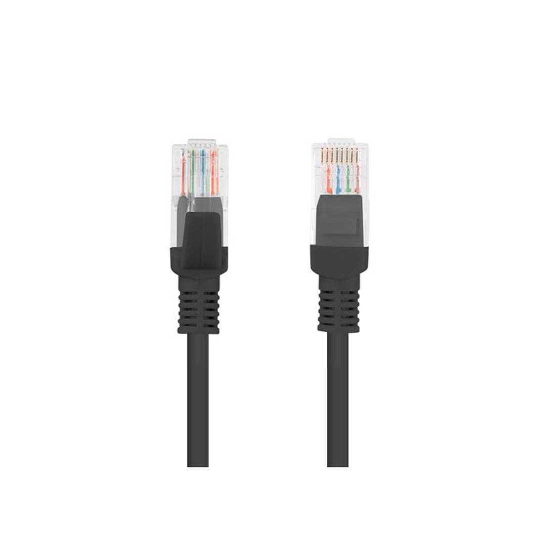 Lanberg network cable cat.5E UTP 30m black color PCU5-10CC-3000-BK