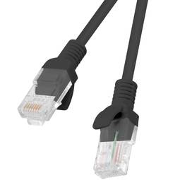 Pak van 10 stuks Lanberg netwerkkabel cat.5E UTP 3m zwarte kleur PCU5-20CC-0300-BK
