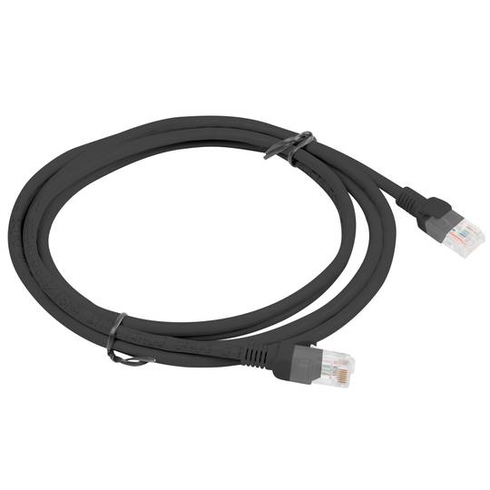 Set van 10 stuks, 3 m Cat.5e UTP Ethernet-netwerkkabel, zwart PCU5-20CC-0300-BK