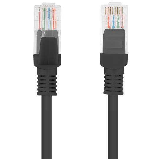 Cable de xarxa cat.5E UTP de 5 m de Lanberg color negre PCU5-15CC-0500-BK