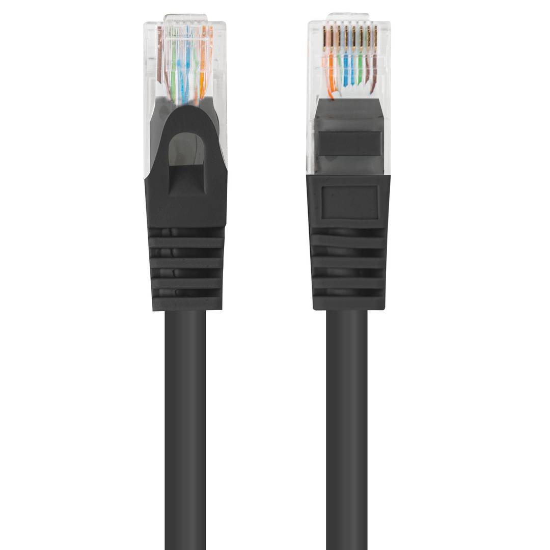 Lanberg cat 5E/UTP netwerkkabel 7,5 m zwarte kleur PCU5-10CC-0750-BK