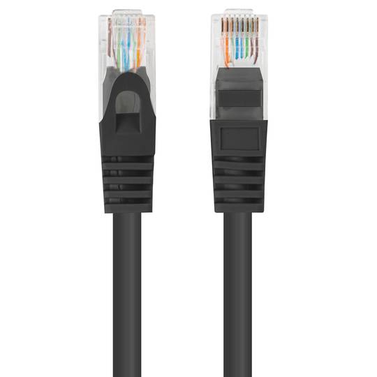 Lanberg cat 5E/UTP netwerkkabel 7,5 m zwarte kleur PCU5-10CC-0750-BK