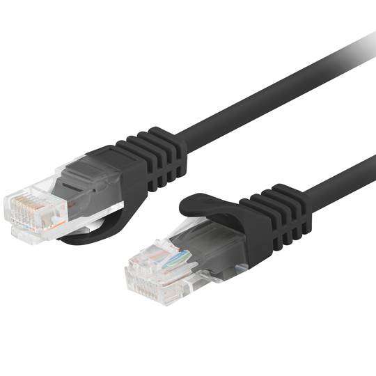 Cavo di rete Lanberg cat.5E UTP 0,25 m colore nero PCU5-10CC-0025-BK