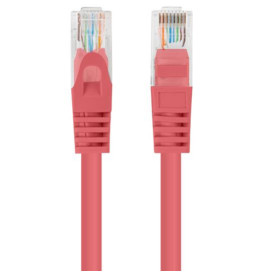 0,25 m rode Cat.5e UTP Ethernet-netwerkkabel PCU5-10CC-0025-R