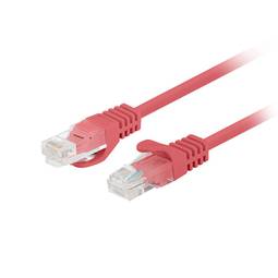Pack de 10 unités Lanberg câble réseau cat.5e UTP 1 m couleur rouge PCU5-20CC-0100-R