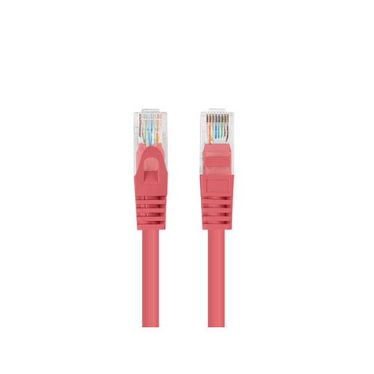 Pak van 10 stuks Lanberg netwerkkabel cat.5e UTP 1 m rode kleur PCU5-20CC-0100-R