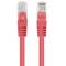 Pacote de 10 unidades Lanberg cabo de rede cat.5e UTP 2 m cor vermelha PCU5-20CC-0200-R