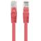 Packung mit 10 Einheiten Lanberg Netzwerkkabel Cat.5e UTP 3 m rote Farbe PCU5-20CC-0300-R