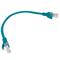 Pack de 10 unités Lanberg câble réseau cat.5E UTP 0.25m couleur bleu PCU5-20CC-0025-B