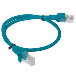 Pak van 10 stuks Lanberg netwerkkabel cat.5E UTP 0,5m blauwe kleur PCU5-20CC-0050-B