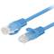 Pak van 10 stuks Lanberg cat.5e UTP netwerkkabel van 1,5 m blauwe kleur PCU5-20CC-0150-B