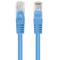 Pack de 10 unitats cable de xarxa de Lanberg cat.5e UTP de 3 m color blau PCU5-20CC-0300-B