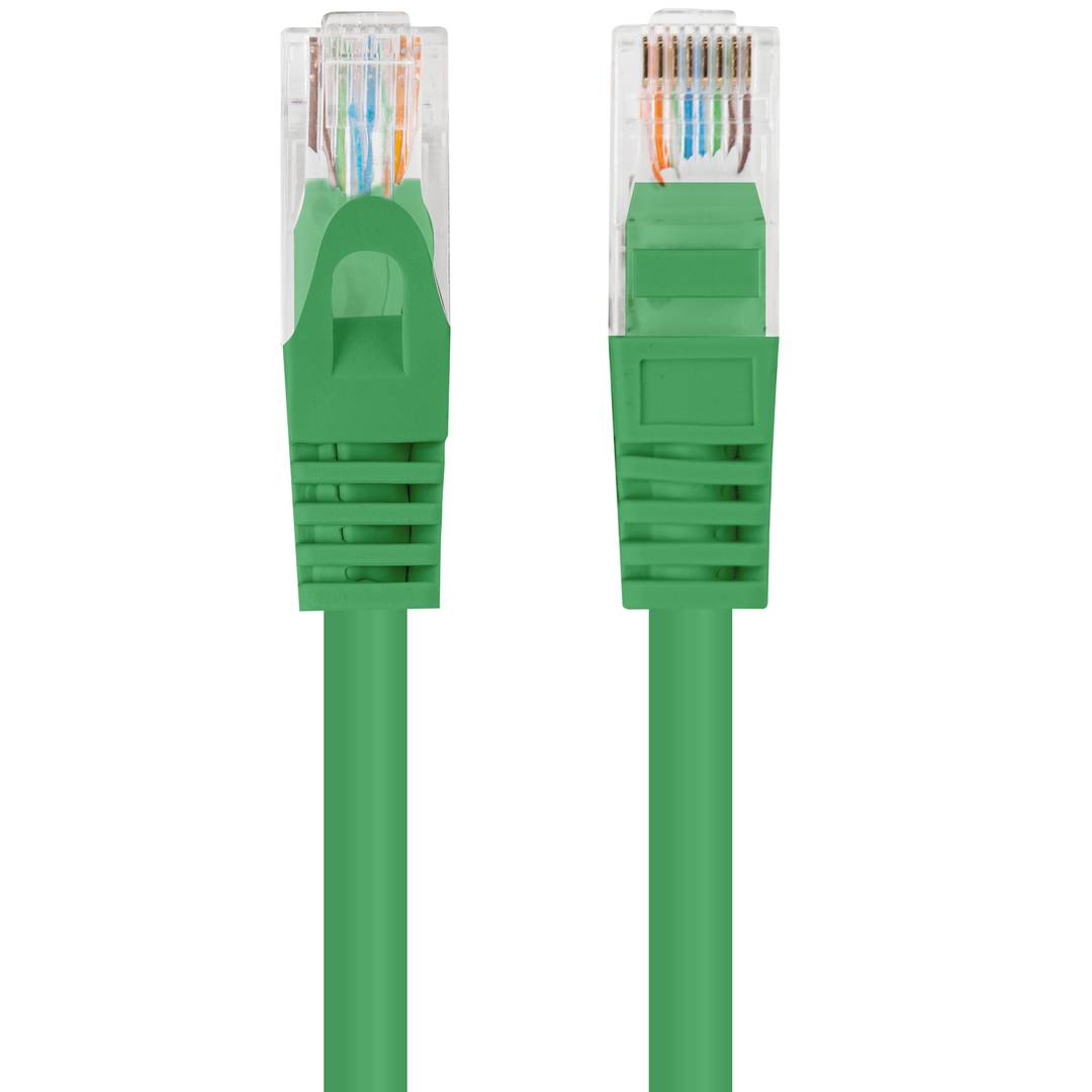 Pack of 10 of 1 m green Cat. 5e UTP Ethernet network cable PCU5-20CC-0100-G