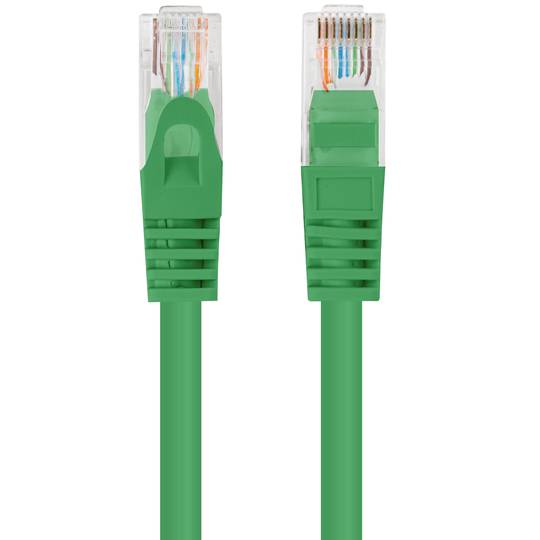 Pack of 10 of 1 m green Cat. 5e UTP Ethernet network cable PCU5-20CC-0100-G