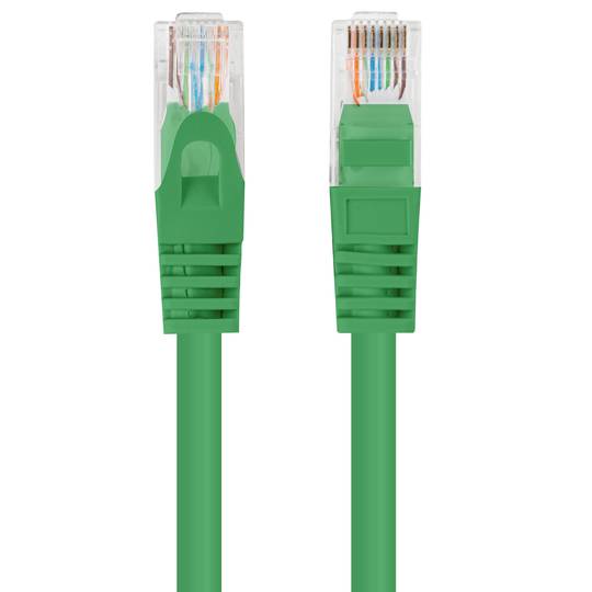 Lanberg Netzwerkkabel Kat.5E UTP 20m grüne Farbe PCU5-10CC-2000-G