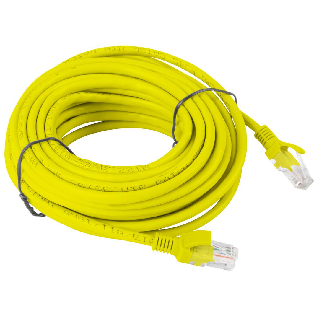 Cable de xarxa de Lanberg cat.5E UTP de 10m color groc PCU5-10CC-1000-Y