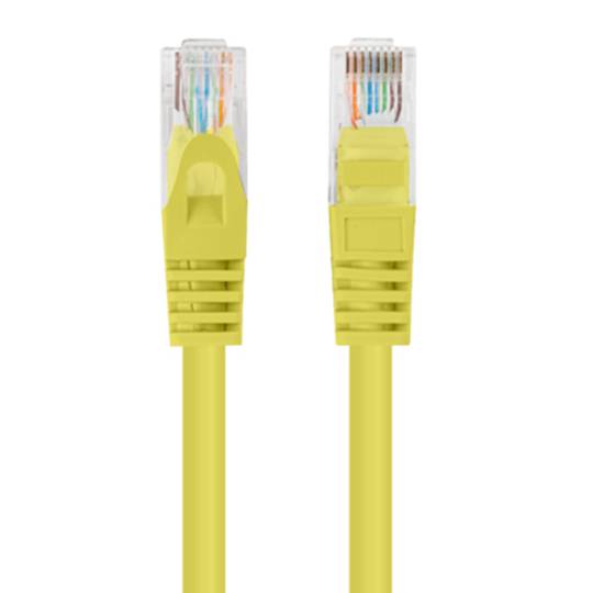 Opakowanie 10 szt. Kabel sieciowy Lanberg kat.5e UTP 2m kolor żółty PCU5-20CC-0200-Y