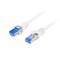 Cable de red de Lanberg cat.6A S/FTP LSZH CCA de 0.5 m color blanco PCF6A-10CC-0050-W