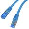 Cable de xarxa de Lanberg cat 6A S/FTP LSZH de 0,25 m color blau PCF6A-10CC-0025-B