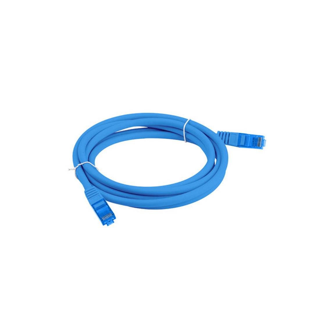Câble réseau Lanberg cat.6A S/FTP LSZH CCA 1 m couleur bleu PCF6A