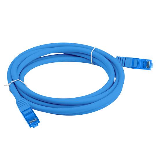 Lanberg network cable cat.6A S/FTP LSZH CCA 2 m blue color PCF6A-10CC-0200-B