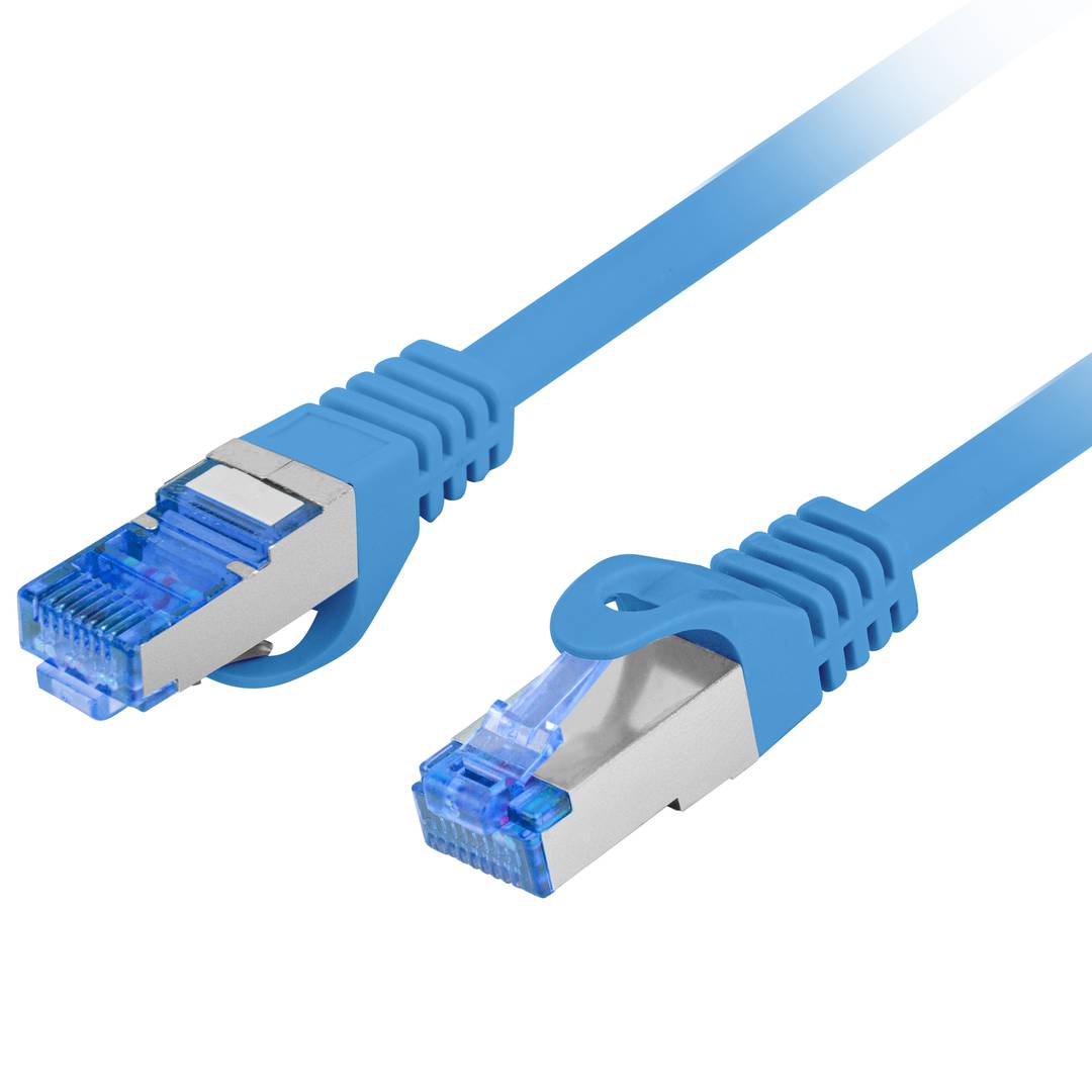 Câble réseau Ethernet LAN FTP RJ45 Cat.6a bleu 5m - Cablematic