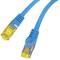 Kabel sieciowy Lanberg kat. 6A S/FTP LSZH 0,25m kolor niebieski PCF6A-10CU-0025-B
