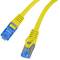 Kabel sieciowy Lanberg kat. 6A S/FTP LSZH 0,25 m żółty PCF6A-10CC-0025-Y