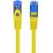 Kabel sieciowy Lanberg kat. 6A S/FTP LSZH 0,25 m żółty PCF6A-10CC-0025-Y
