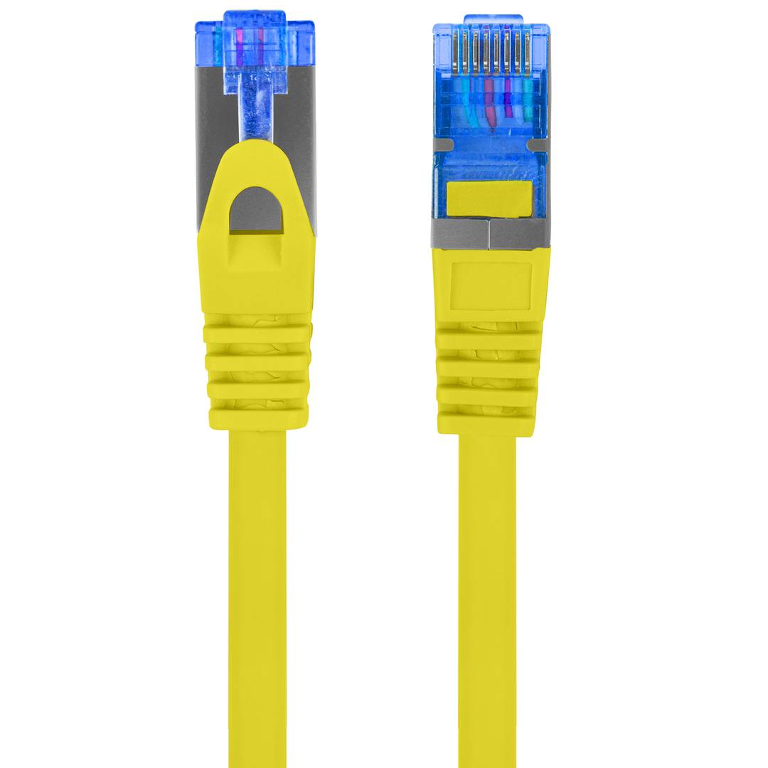 Kabel sieciowy Lanberg kat.6A S/FTP LSZH CCA 20 m żółty PCF6A-10CC-2000-Y