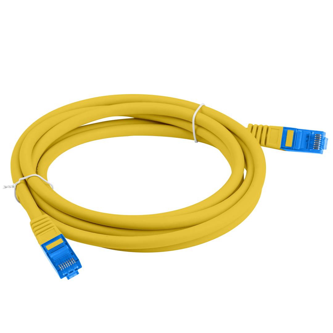 Câble réseau Lanberg cat.6A S/FTP LSZH CCA 2 m jaune PCF6A-10CC-0200-Y