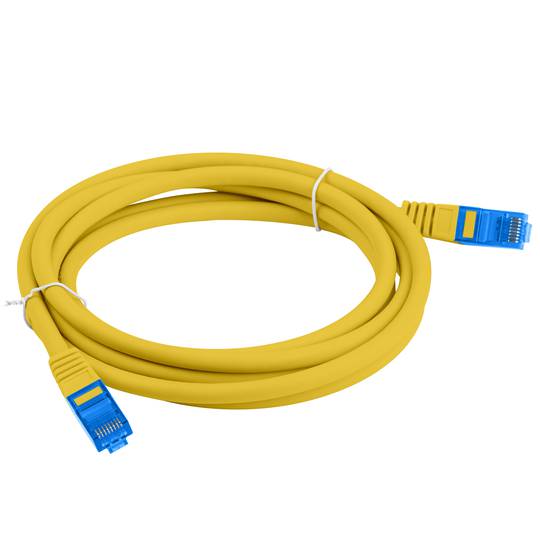 Câble réseau Lanberg cat.6A S/FTP LSZH CCA 2 m jaune PCF6A-10CC-0200-Y