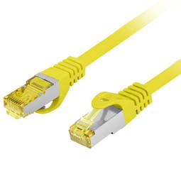 Kabel sieciowy Lanberg kat. 6A S/FTP LSZH 0,25 m żółty PCF6A-10CU-0025-Y