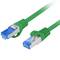 Cabo de rede Lanberg cat.6A S/FTP LSZH CCA 1 m verde PCF6A-10CC-0100-G