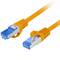 Cabo de rede Lanberg cat 6A S/FTP LSZH 0,25 m laranja PCF6A-10CC-0025-O