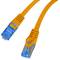 Cabo de rede Lanberg cat 6A S/FTP LSZH 0,25 m laranja PCF6A-10CC-0025-O