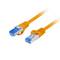 Cabo de rede Lanberg cat 6A S/FTP LSZH 0,25 m laranja PCF6A-10CC-0025-O