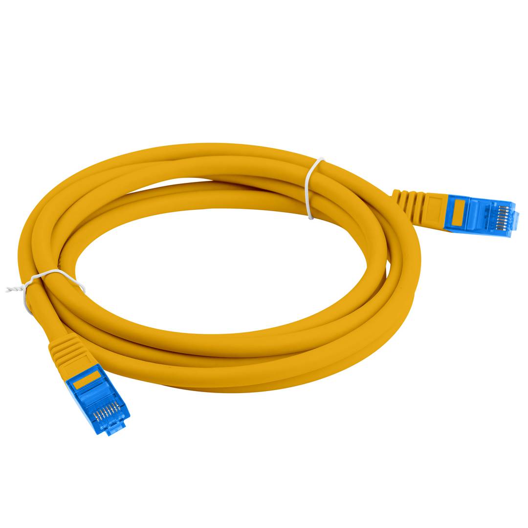 Cabo de rede Lanberg cat.6A S/FTP LSZH CCA 1,5 m laranja PCF6A-10CC-0150-O