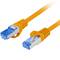 Cabo de rede Lanberg cat.6A S/FTP LSZH CCA 1 m laranja PCF6A-10CC-0100-O