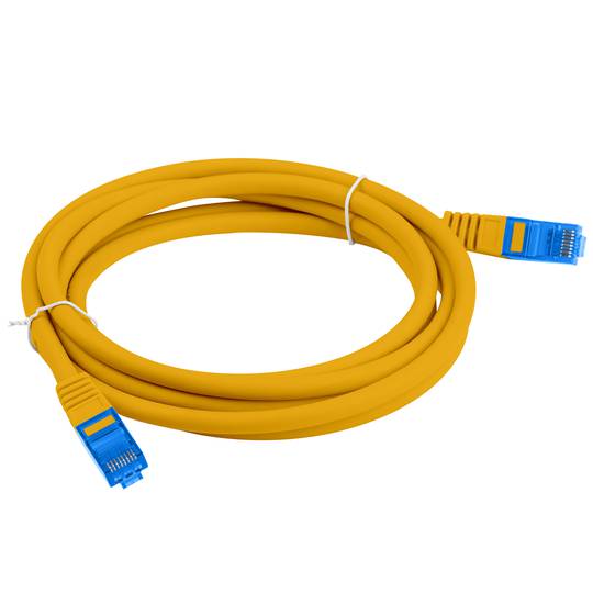 Cabo de rede Lanberg cat.6A S/FTP LSZH CCA 1 m laranja PCF6A-10CC-0100-O